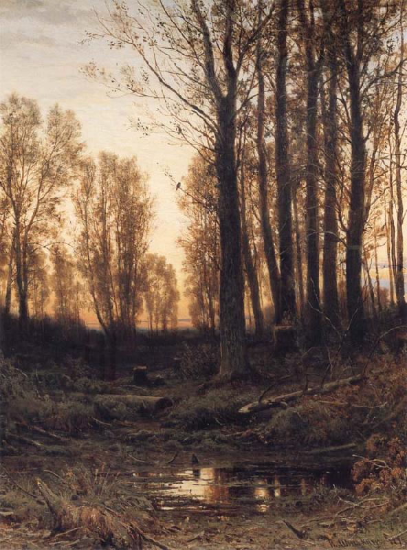 Ivan Shishkin Eventide-Sunset oil painting image
